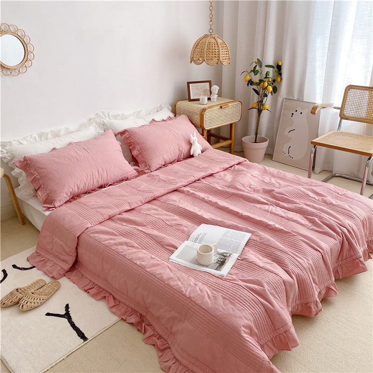 A Single Piece Of Pure Cotton Thick Bed Sheet Can Be Used As A Summer Quilt